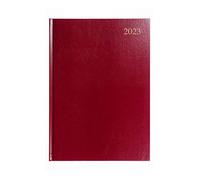 Collins Essential A4 Week to View 2023 Diary - Maroon - Calendar Year Weekly Diary, Journal and Planner for business, office and personal