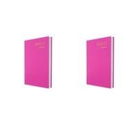 Collins Essential A5 Academic Year 2024-25 Day a Page Diary - Pink - Mid Year Academic Planner for Students and Teachers - ESSA51M.50-2425 - July 2024 to July 2025 (Pack of 2)