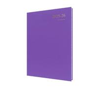 Collins 'Essentials' 12 Month Mid/Academic Year Planner, July 2025-July 2026 - ESSA41M.55-2526- Day-to-Page Appointments Diary, A4 Hard Cover, Purple