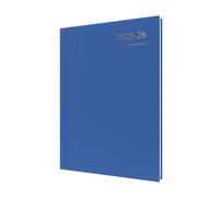 Collins 'Essentials' 12 Month Mid/Academic Year Planner, July 2025-July 2026 Day-to-Page Appointments Diary, A4 Hard Cover, Blue