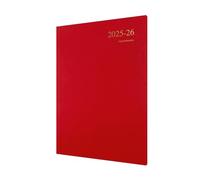 Collins 'Essentials' 12 Month Mid/Academic Year Planner, July 2025-July 2026 - ESSA43M.15-2526 -Week-to-View Appointments Diary, A4 Hard Cover, Red