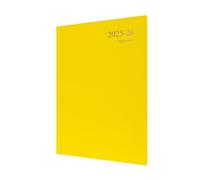 Collins 'Essentials' 12 Month Mid/Academic Year Planner, July 2025-July 2026 Week-to-View Appointments Diary, A4 Hard Cover, Yellow