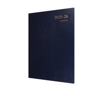 Collins 'Essentials' 12 Month Mid/Academic Year Planner, July 2025-July 2026 Week-to-View Appointments Diary, A4 Hard Cover, Dark Blue