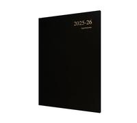 Collins 'Essentials' 12 Month Mid/Academic Year Planner, July 2025-July 2026 Week-to-View Appointments Diary, A4 Hard Cover, Black