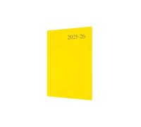 Collins 'Essentials' 12 Month Mid/Academic Year Planner, July 2025-July 2026 Week-to-View Diary, A5 Hard Cover, Yellow
