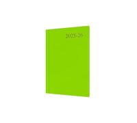 Collins 'Essentials' 12 Month Mid/Academic Year Planner, July 2025-July 2026 Week-to-View Diary, A5 Hard Cover, Lime