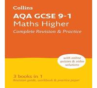Collins GCSE AQA GCSE 9-1 Maths Higher All-in-One Complete Revision & Practice Paperback Book Collins GCSE Multicolor