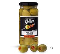 Collins Gourmet Pimento Olives, Premium Garnish for Cocktails, Dirty Martinis, Salads, Snack Trays, Charcuterie, Cheese Plates, 5oz