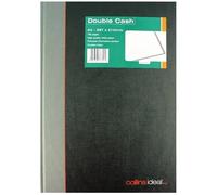 Collins Ideal A4 Book Double Cash 192 Pages (Double cashed ruling, Fully case Bound) 6424 (Pack of 4) + Free FINCHLEY Refill