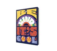 Collins Inspirational Type 2025 Planner - A5 Week to View Diary - Purple - (E-IT153.BF-25) - Stylish Weekly Eco Diary with Recycled Paper
