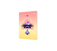 Collins - Irregular Geometrics - 2026 12 Month Calendar Year Planner, Week-To-View Diary, A5 Hard Cover - Yellow (E-IG153.45-26)