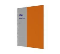 Collins Lined Notebook A4 Spiral Bound | Ruled Layout / 120 Pages (Packs of 5) 7mm / 70 GSM Debden School Essentials (OESB14R120.44)