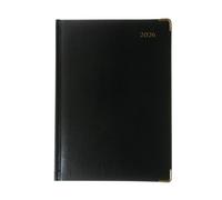 Collins Manager Diary Day Per Page Appointment Black 2026 1200V26