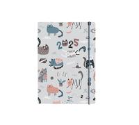 Collins Maru 2025 Planner - A6 Week To View Cut Flush Diary - Cats - (MR163.CT-25) - Pocket Weekly Planner with Cute Animal Design