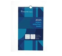 Collins Colplan 2025 - Monthly Spiral Planner Calendar (64-25) - Month to View Wiro-Bound Wall Calendar