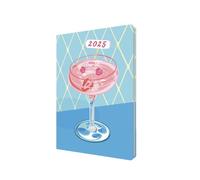 Collins Party On by Katie Smith 2025 Planner - A5 Week to View Diary - Strawberry Cocktail - (E-PO153.STR-25) - Stylish Weekly Eco Diary with Recycled Paper