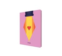 Collins Peace, Love & Understanding 2025 Planner - A5 Week to View Diary - Pink - (E-PLU153.FP-25) - Stylish Weekly Eco Diary with Recycled Paper