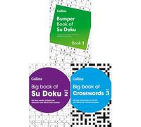 Collins Puzzles Collection: Bumper Book of Su Doku Book 1 (New Edition), Big Book of Su Doku 2 & Big Book of Crosswords Book 3 (3-Book Set) - Paperback