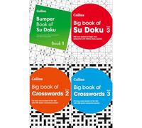 Collins Puzzles Collection: Bumper Book of Su Doku Book 1 (New Edition), Big Book of Su Doku 3, Big Book of Crosswords Book 2 & Book 3 (4-Book Set) - Paperback