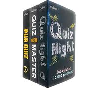 Collins Quiz Puzzles 3 Books Collection Set Puzzles Trivia - Collins Quiz Night Collins Q..