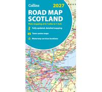 Collins Road Map of Scotland 2027 (Folded map) : Clear, Easy-to-Read Mapping