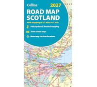 2027 Collins Road Map of Scotland: Folded Road Map (Collins Road Atlas)
