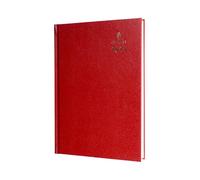 Collins Standard Desk 2025 Diary for Professionals - A4 Week to View Business Diary - Red - (40.15-25) - Premium Business Planner with Hardback Leathergrain Covers
