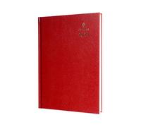 Collins Standard Desk 2025 Diary for Professionals - A5 Day to a Page Business Diary - Red - (52.15-25) - Premium Business Planner with Hardback Leathergrain Covers