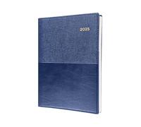 Collins Valour 2025 Planner - A5 Day to a Page Diary (with Appointments) - Navy - (VAL251.59-25) - Professional Daily Planner with Duo-Textured PU Leather Covers