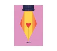 Collins Week To View Diary Peace Love Heart Design A5 E-PLU153.FP-25