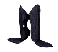 Collision Sports MMA Foam Padded Shin Guards Kickboxing Muay Thai, Martial Arts Training Gear Sparring Training Gear Karate Boxing Taekwondo Pads. (Small, Black)