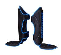 Collision Sports MMA Foam Padded Shin Guards Kickboxing Muay Thai, Martial Arts Training Gear Sparring Training Gear Karate Boxing Taekwondo Pads. (Small, Blue/Black)