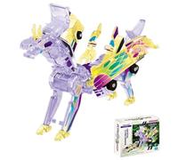 Collision Transforming Dinosaur Car Toy, Magnetic Dinosaur Playset, Cool Car Adventure Toy, Magnetic Transforming Cars, For Boys Girls Students Dinosaurs Lovers