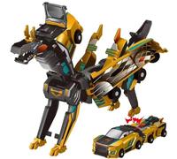 Collision Transforming Dinosaur Car Toy, Magnetic Dragon Robot 2 in 1 Magnetic Cars Convert into Dinosaur Toys, Dino Robot Toy, Boys Toys, Children's birthday party gifts, Girls Gift