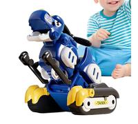 Collision Transforming Dinosaur Toy Car,Helicopter Model - Convertible Robot Toys | for Home Preschool Boys Girls Birthday Party Favor Holiday Living Room Bedroom