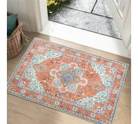 Collive 2'x3' Small Boho Washable Front Indoor Entryway Door Mat | Vintage Quick Absorbent Doormat, Entrance Welcome Area Rug, Ultra Thin Floor mat for Patio, Kitchen, Hallway (24“x36")