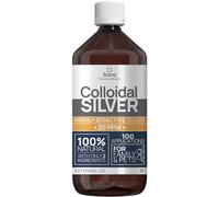 Colloidal Silver 20 PPM 1000 ml ● for Humans & Dogs ● Highly Bio Active Hydrosol Silver Water for Best Results ● Carbon Neutral ● 100% Natural : 2 Ingredients