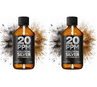 Colloidal Silver for Humans 500 ML ● 99,99% Pure Silver ● Active Silver Ions ● for Whole Family ● GMP Certified Facility ● Optimal Concentration 20 PPM ● SILVERPLUS (Pack of 2)