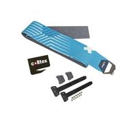 Colltex - Cut-to-fit climbing skins - Sad Todi Mix Hexagon + Camlock in Wool - Size 120 mm - Blue Blue 120 mm