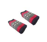 Collumino Thai Kapok Yoga Block Support Bolster Cushion Meditation Massage Pillow 2-Pack (Red Black Elephants)