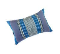Collumino Traditional Thai Kapok Yoga and Meditation Support Pillow Large Rectangle size 45 x 28cm (Blue)