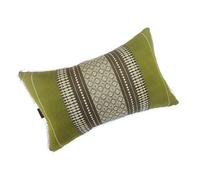 Collumino Traditional Thai Kapok Yoga and Meditation Support Pillow Large Rectangle size 45 x 28cm (Green)