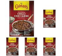 Colman's Chilli Con Carne Recipe Mix perfect with white rice quick to prepare chilli mix 50 g (Pack of 5)