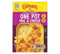 Colman's Classic Comforts One Pot Mac and Cheese Meal Maker delicious topped with cherry tomatoes recipe mix for a hearty midweek meal in 20 minutes 40 g