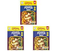 Colman's Classic Comforts Pepper Sauce Sauce Mix perfect with a juicy steak with a blend of herbs and spices 22 g (Pack of 3)