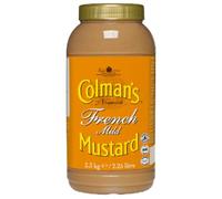 Colman's French Mild Mustard 2250g x 2 - Smooth & Mild French-Style Mustard | Catering-Size Bulk Pack for Restaurants, Cafés & Takeaways | Ideal for Sandwiches, Sauces, Dressings & Cooking