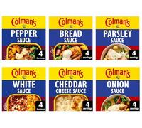 Colman's Sauce Variety Pack, Pepper, Bread, Parsley, White, Cheddar Cheese, Onion.