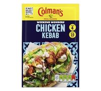 Colman's Weekend Wonders Chicken Kebab Meal Maker recipe mix spice mix for a takeaway-style family meal perfect with pitta bread 30 g