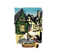 Colmar France 3D Fridge Magnet Souvenir Gift,Resin Handmade Colmar Refrigerator Magnet Home & Kitchen Decoration Collection