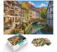 Colmar, France︰ Colorful Canal Town Jigsaw Puzzle for Adults, 1000 Piece
